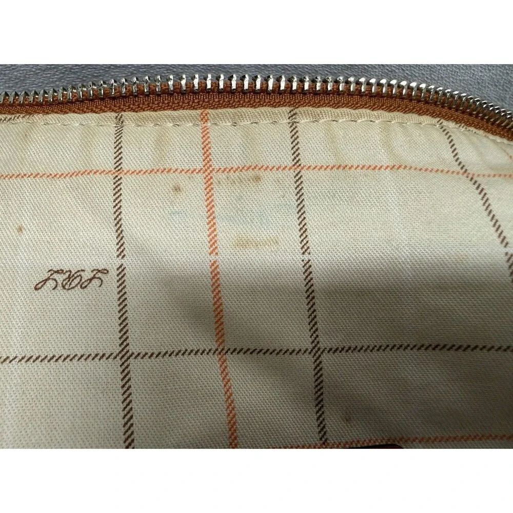 Ralph Lauren equestrian Burnt Orange Purse Hobo Leather Strap Silver Hardware
